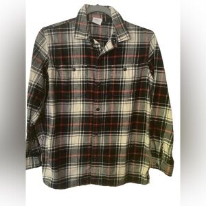 Gap kids flannel shirt button down size XL (12) plaid